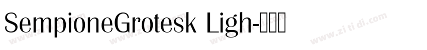 SempioneGrotesk Ligh字体转换